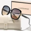 linfemand lunettes de soleil ovales surdimensionnées pour femmes, style élégant et intellectuel, cadeau de vacances préféré pour fête amusante