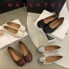 nouvelles femmes chaussures plates chaussures de ballet souples sans lacet mocassins souples tabi ninja chaussures décontractées mujer dames chaussures noeud papillon mujer