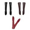 gants longs élégants pour garder au chaud, accessoires de costume, gants en cuir verni, matériau souple noir, gants de soirée