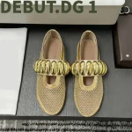 Shes de ballet plates de défilé de mode |   Sangle croisée en maille |   Dessus en cuir et maille |   Doublure en peau d&rsquo;agneau et semelle antidérapante