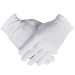 12 paires de gants en coton blanc pour les mains sèches, gants de travail hydratants pour l&rsquo;inspection de l&rsquo;eczéma, gants en tissu lavables et extensibles