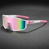 lunettes de cyclisme surdimensionnées pour hommes, vélo, coupe vent, revêtement coloré, lunettes de soleil pour sports de plein air, moto