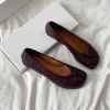 femmes chaussures de ballet plates tabi bout en forme de chaussures plates simples femme sabot de cochon chaussures de loisirs mocassins souples femmes chaussures décontractées femme