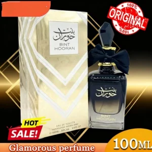 Parfum arabe 100 ml pour femme – Design élégant avec nœud papillon, parfum oriental woody, parfum longue durée, cadeau d&rsquo;anniversaire idéal