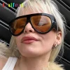 2025 lunettes de soleil pilote surdimensionnées pour femmes hommes protection uv lunettes élégantes cadre épais unique luxe concepteur lunettes de soleil ombre