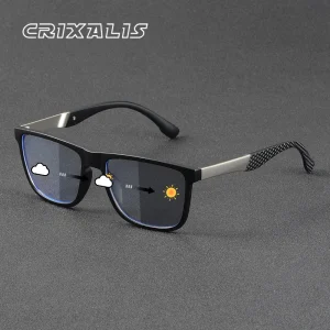Lunettes de soleil photochromiques pour hommes et femmes, carrées, décontractées, tendance, mode pêche, escalade, soleil en plein air, ombre UV400