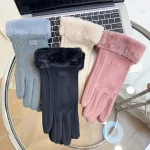 Gants chauffants pour femmes, pour randonnée, course à pied, vélo, polaire, à cinq doigts, coupe-vent, cadeaux de fête, hiver