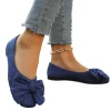 chaussures plates pour femmes 2025 offre spéciale dames sans lacet chaussures plates en plein air femmes bout rond nœud papillon fond souple grande taille chaussures peu profondes femme
