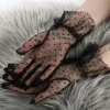 gants en dentelle sexy pour femmes, en résille, fournitures de fête, robe de bal élégante, pour mariée, été