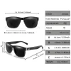 2 paires de lunettes de soleil classiques pour hommes et femmes, sports de plein air, cyclisme, pêche, randonnée, golf, lunettes carrées de voyage avec protection uv
