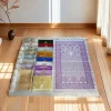 tapis de prière musulman portable, tapis de prière tissé jacquard, sac de rangement pour perles, extérieur, voyage, ramadan musulman, polymères 99
