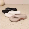 pantoufles pour femmes, tongs confortables, douces, antidérapantes, anti odeur, à la mode, polyvalentes pour sandales de plage, chaussures de plage décontractées d'été