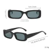 lunettes de soleil carrées noires pour hommes, petites lunettes de soleil rectangulaires, rétro, lentille noire, pour la conduite, la pêche, oculos uv400