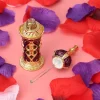 bouteille de parfum du moyen orient de 12ml, flacon compte gouttes d'huile essentielle rechargeable vintage de style arabe, conteneurs vides