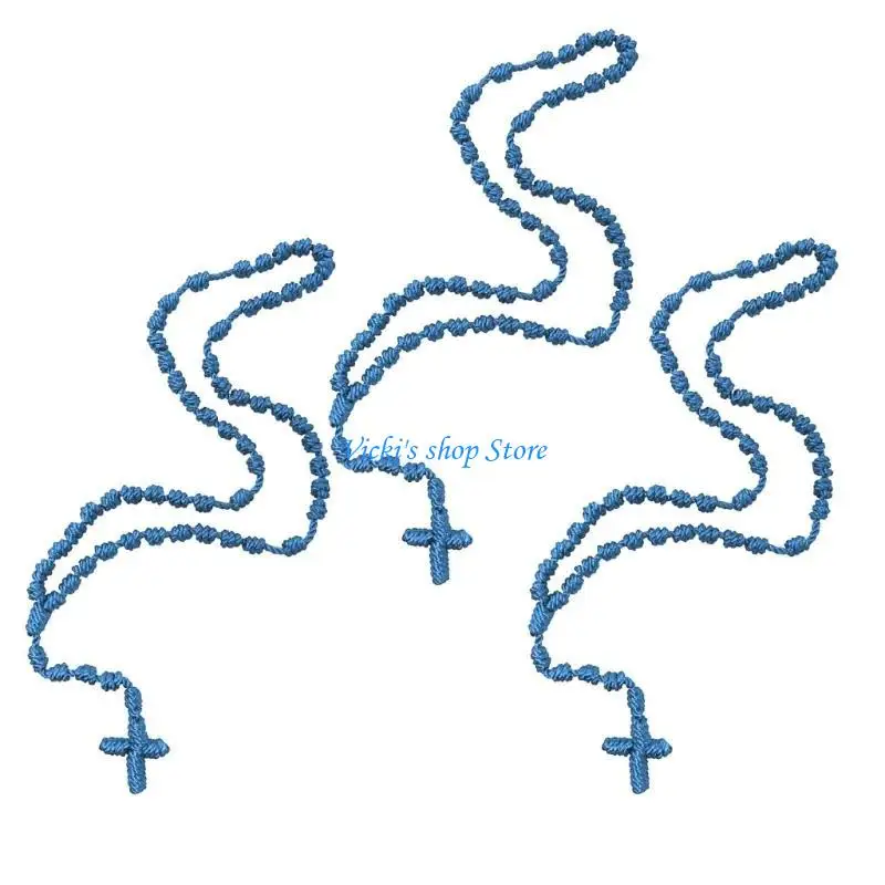 Collier chapelet à nouée à main – Image 5