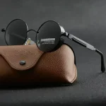 Lunettes de soleil gothiques classiques Steampunk, marque de luxe de styliste, haute qualité, pour hommes et femmes, rétro, monture ronde en métal, UV400