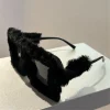 lunettes de soleil carrées surdimensionnées pour femmes, nouvelle mode, monture furrry, nuances dégradées, design de marque rétro, lunettes de soleil d'hiver 2025