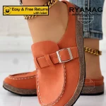 Pantoufles femmes bout rond boucle rétro chaussures sans lacet Mules dames confort appartements femme décontracté été sabots plats Zapatos Mujer