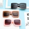 lunettes de soleil carrées chimdesigner pour femmes et hommes, lunettes de soleil classiques noires, nuances décoratives b rétro, marque de luxe