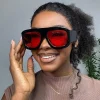 lunettes de soleil carrées surdimensionnées pour hommes et femmes, dernière mode, lunettes de fête ins, unisexe, accessoire élégant, cadeaux d'amitié, 2025