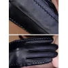 gants coupe vent en cuir pu pour femmes, gants d'affaires, conduite en plein air, garder au chaud, gants noirs pour écran tactile