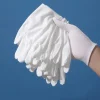 gants de travail blancs en coton doux pour manutention des mains sèches, accessoire de cérémonie pour spa, outil de livres ménagers