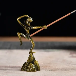 Brûleur d&rsquo;encens arôme, cônes de Lotus créatifs, porte-encens à reflux, branche de prunier, décoration de maison, ornement de singe