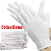 1/5 paire de gants en coton pour hommes, uniforme de smoking formel, garde d&rsquo;honneur, défilé, Costume de cérémonie, Cosplay, pièce de monnaie, bijoux, gant de majordome