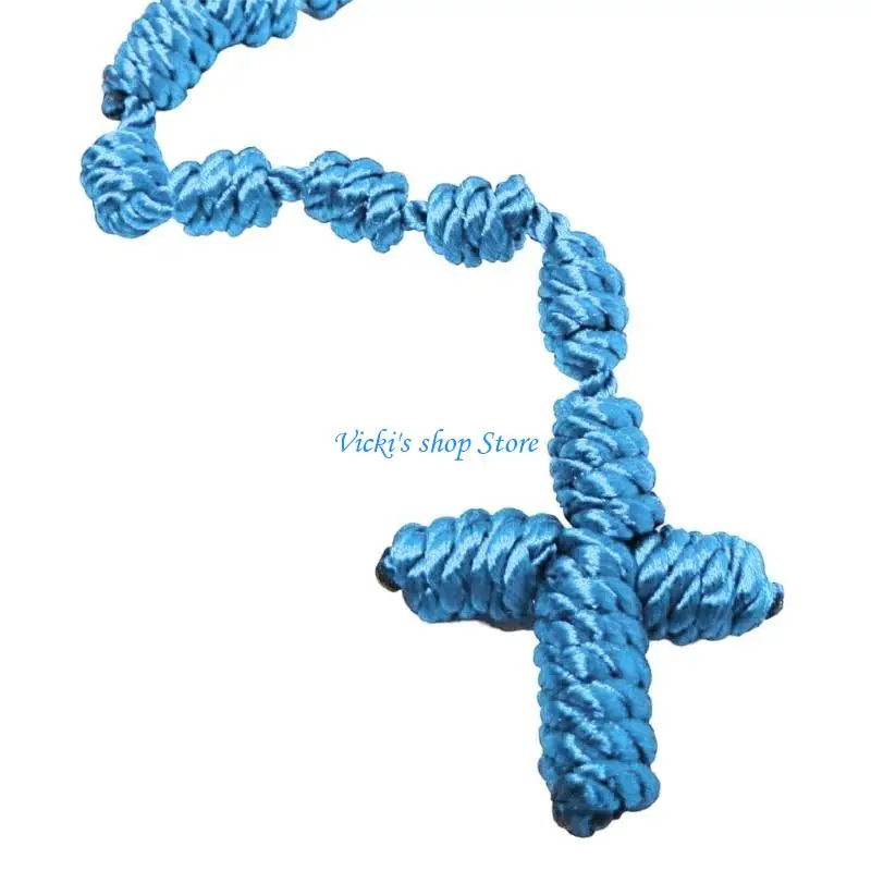 Collier chapelet à nouée à main – Image 2