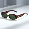 Nouvelles petites lunettes de soleil ovales classiques pour hommes et femmes, nuances rétro minimalistes pour Style de rue