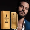 parfum d'extrait de brique d'or golden million, 50ml/100ml, parfum woody longue durée pour hommes, coffret cadeau de parfum de luxe premium