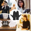 gants à bijoux noirs doux à la mode pour étiquette bijoux appréciation qualité inspection unisexe gants de protection du travail
