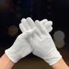 gants de travail en coton blanc pour mains sèches, film de manipulation, gants de cérémonie à haute élasticité, outils de nettoyage ménager