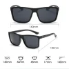 lunettes de soleil polarisées à grand cadre pour hommes et femmes, lunettes uv unisexes, lunettes de sport, conduite, pêche, voyage en plein air, lunettes de plage