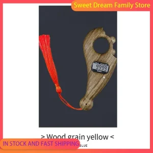 2X perles de prière rotatives avec compteur numérique Led compteur de doigt Portable prière islamique musulman Eid cadeaux B