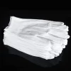 gants de travail en coton blanc pour mains sèches, manutention de film, spa, cérémonie isotoniale, haute commande, ménage, livres, outils, mitaines, 1/5 paires