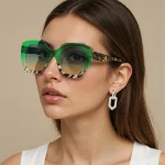 2025 Lunettes de soleil modernes vintage pour femmes Lunettes de soleil minimalistes pour les déplacements, lunettes de soleil tendance et polyvalentes pour femmes