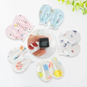 Gants en coton pour enfants, mitaines pour nouveau-nés, garçon et fille, protection des mains, doux, anti-rayures, gants de protection du visage