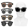 lunettes de soleil gothiques pour soudage, punk, coupe vent, steampunk, rétro, réglable, eyechester