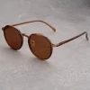 lunettes de soleil à monture ronde, design ultraléger classique, résistantes aux uv, vintage, tendance, pour la conduite, le sport