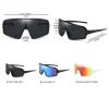 lunettes de soleil de sport rouges surdimensionnées pour hommes, classiques, noires, grandes, vintage, pour la conduite, la randonnée, unisexe, uv400