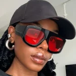 Lunettes de soleil carrées surdimensionnées pour hommes et femmes, dernière mode, lunettes de fête INS, unisexe, accessoire élégant, cadeaux d&rsquo;amitié, 2025