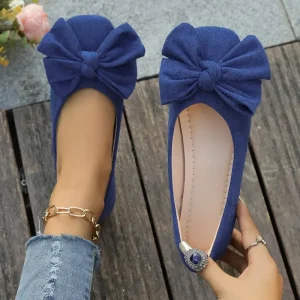 Chaussures plates pour femmes 2025 offre spéciale dames sans lacet chaussures plates en plein air femmes bout rond nœud papillon fond souple grande taille chaussures peu profondes femme Chaussures plates pour femmes 2025 offre spéciale dames sans lacet chaussures plates en plein air femmes bout rond nœud papillon fond souple grande taille chaussures peu profondes femme