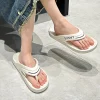 tongs eva à plateforme épaisse pour femmes et hommes, sandales de plage antidérapantes à clip, pantoufles confortables à semelle souple, été