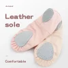 chaussures de ballet en toile pour filles, pantoufles de danse pour enfants, semelle fendue, chaussures de danse de gymnastique, de yoga, ballerine, plates