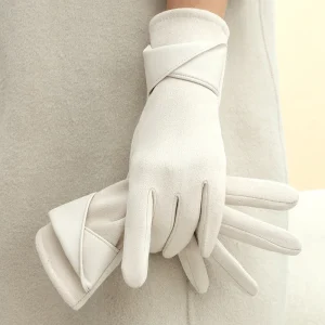 1 paire de gants en daim pour femmes, gants d&rsquo;hiver en velours, élégants pour écran tactile, équitation, conduite, garde au chaud en plein air, cadeau de noël