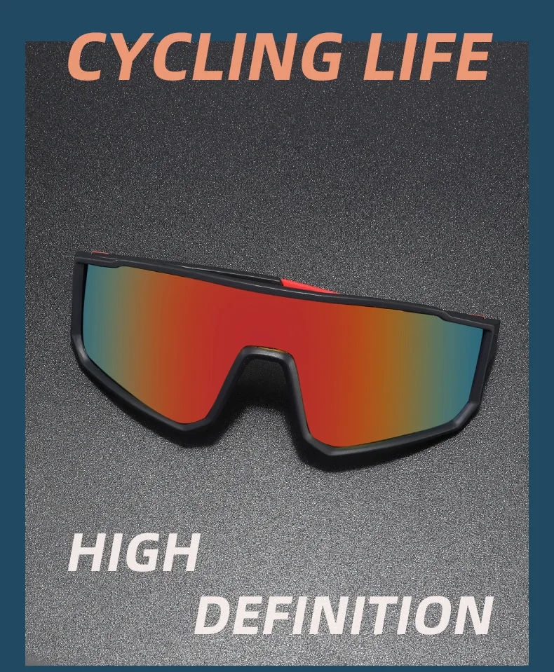 lunettes de soleil de cyclisme – lunettes de sport de protection uv400 pour hommes et femmes – lunettes d'extérieur tendance pour la course à pied, la conduite, la pêche, le camping