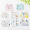 gants en coton pour enfants, mitaines pour nouveau nés, garçon et fille, protection des mains, doux, anti rayures, gants de protection du visage