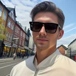 Lunettes belles et à la mode adaptées aux hommes et aux femmes adaptées à la photographie de rue et à la décoration quotidienne