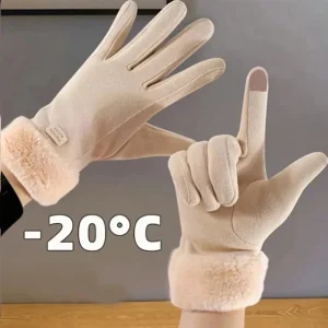 Gants chauds coupe-vent pour femmes, gants d&rsquo;hiver résistants au froid pour écran tactile, gants pour doigts, accessoires d&rsquo;halloween